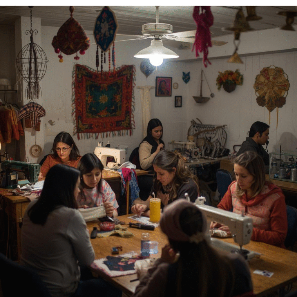 Cours de couture dans l'atelier de couture d'Hortense à Nîmes